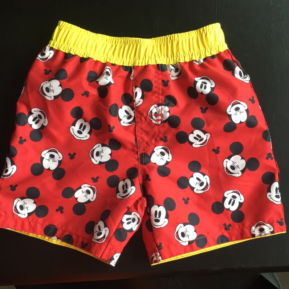 Mickey Mouse swim trunks